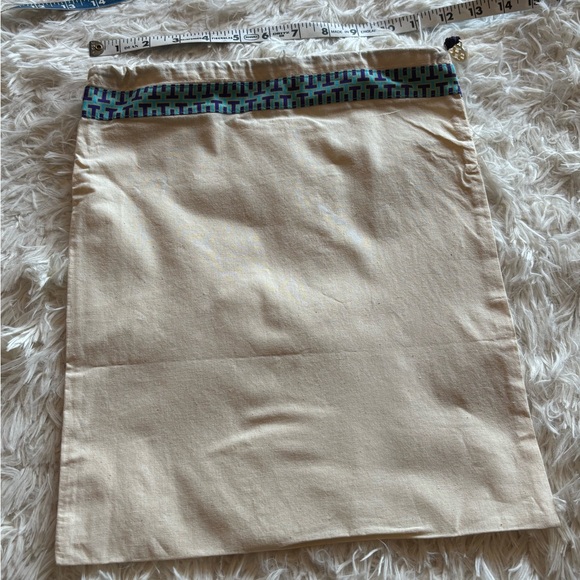 Tory Burch logo canvas shoe or purse dust bag - Picture 1 of 4